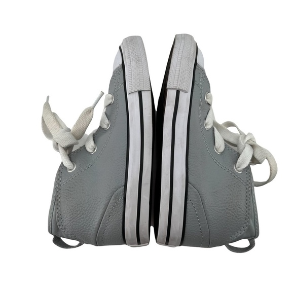 Converse Gray All Star High Top Sneakers Size 8 Little Kids - Picture 4 of 6